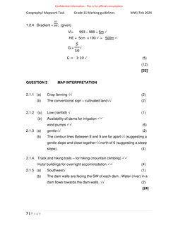 Grade 11 Geography Mapwork Guidelines | PDF | Map | Earth Sciences