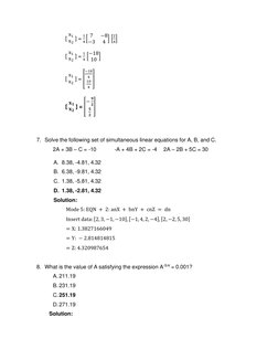 [ x1
x2 ] = 
1
4 [ 7
−8
−3
4 ] [
2
4] 
[ x1
x2 ] = 
1
4 [−18
10 ] 
[ x1
x2 ] = [
−18
4
10
4
] 
[ 𝐱𝟏
𝐱𝟐 ] = [
−
𝟗
𝟐
𝟓
?