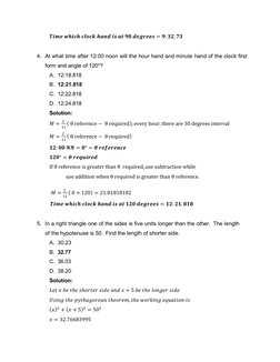 𝑻𝒊𝒎𝒆 𝒘𝒉𝒊𝒄𝒉 𝒄𝒍𝒐𝒄𝒌 𝒉𝒂𝒏𝒅 𝒊𝒔 𝒂𝒕 𝟗𝟎 𝒅𝒆𝒈𝒓𝒆𝒆𝒔= 𝟗: 𝟑𝟐. 𝟕𝟑 
 
4. At what time after 12:00 noon wil