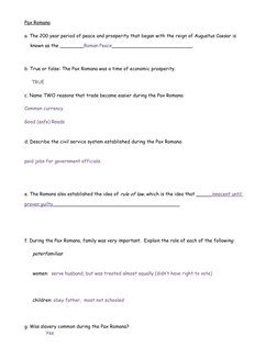 Ancient Rome Unit Test Study Guide | PDF | Roman Republic | Ancient Rome