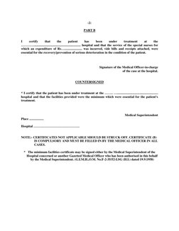 Essentiality Certificate.pdf Essentiality Certificate for Medical Reimbursement | PDF | Hospital ...