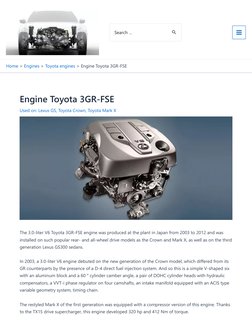 Toyota 3GR-FSE Engine Overview | PDF | Engines | Vehicle Technology