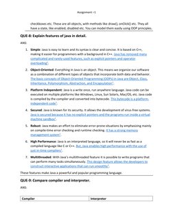 Assignment –1 
 
 
 
 
 
 
 
checkboxes etc. These are all objects, with methods like draw(), onClick() etc. They all 
have