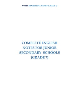 Primary 7 Notes.pdf Grade 7 English CBC Notes PDF | PDF