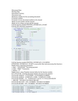 Automating FB05 Customer Clearing Process | PDF | Payments | Invoice