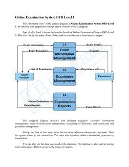 Online Examination System DFD Overview | PDF | System | Information ...