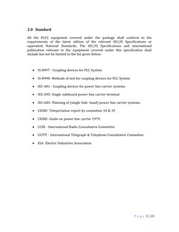 PLCC and FOTE Technical Specifications | PDF | Computer Network ...