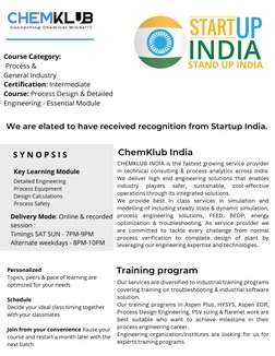 Process Design Engineering Course Details | PDF | Valve | Mechanical ...