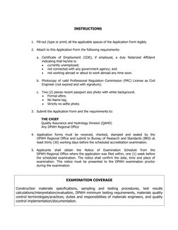 Materials Engineer Exam Application Form | PDF | Engineer | Government