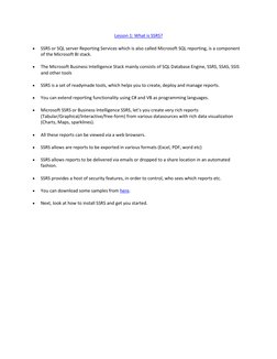 SSRS Tutorial: Getting Started Guide | PDF | Microsoft Sql Server ...