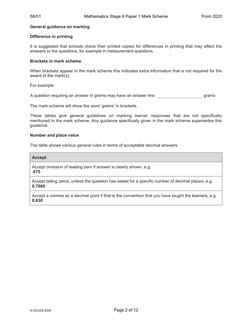 Cambridge Primary Maths Mark Scheme | PDF | Mathematics | Arithmetic