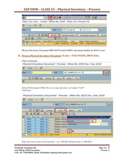 SAP EWM Physical Inventory Process Guide | PDF | Inventory | Computer ...