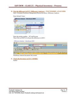SAP EWM Physical Inventory Process Guide | PDF | Inventory | Computer ...