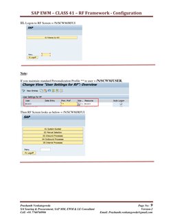 SAP EWM RF Framework Configuration Guide | PDF | Computing | Software