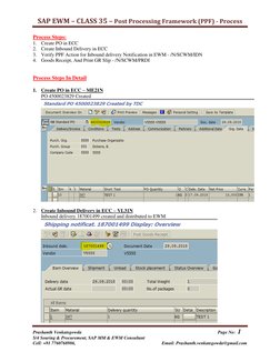 PPF Actions in SAP EWM Process Guide | PDF | Supply Chain Management
