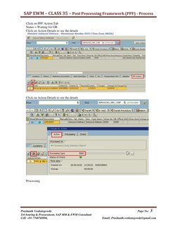 PPF Actions in SAP EWM Process Guide | PDF | Supply Chain Management