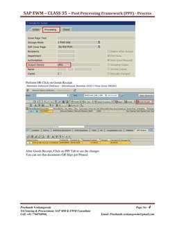 PPF Actions in SAP EWM Process Guide | PDF | Supply Chain Management