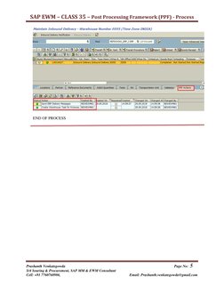 PPF Actions in SAP EWM Process Guide | PDF | Supply Chain Management