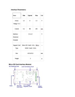 Micro SD Card Adapter Module Datasheet | PDF