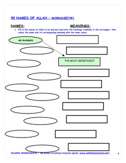 Islamic Worksheets for Kids | PDF | Prophets And Messengers In Islam ...