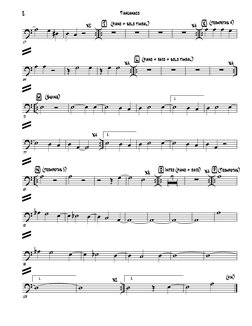 ?
.. ..
.. ..
57
˙
œ œ#
X2
œ œ Ó
· (piano + solo timbal)
∑
∑
∑
X4
∑
‚ (trompetas 4)
œ œ œ œ
?
.. ..
..
64
œ œ Ó
Œ ˙
œ
X4
Œ œ