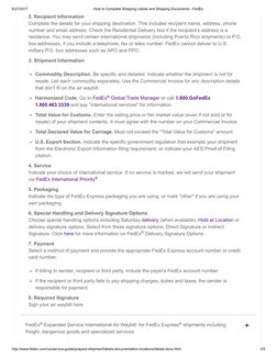 Fedex International Shipping | PDF | Fed Ex | Cargo