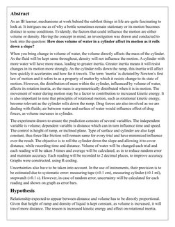 Abstract 
As an IB learner, mechanisms at work behind the subtlest things in life are quite fascinating to 
look at. It intri