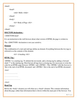 HTML Basics for Class 9 Students | PDF | Html | Html Element