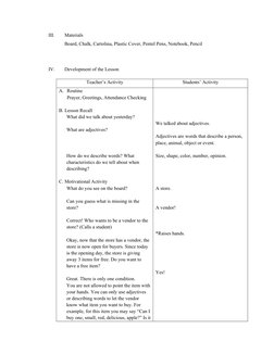 Grade 2 Adjective Lesson Plan | PDF | Adjective | Learning
