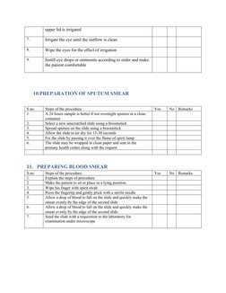 upper lid is irrigated
7.
Irrigate the eye until the outflow is clean
8.
Wipe the eyes for the effect of irrigation
9.
Instil