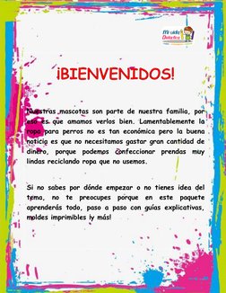 Nuestras mascotas son parte de nuestra familia, por 
eso es que amamos verlos bien. Lamentablemente la