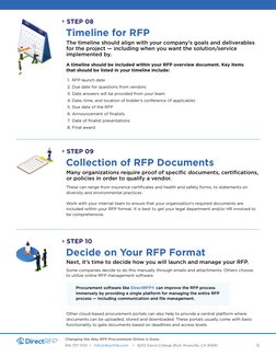 The timeline should align with your company’s goals and deliverables 
for the project — including when you want the solution/