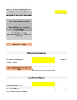 Papel de Trabajo ISR Resico 2024 | PDF | Impuesto sobre la renta ...