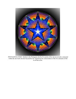 PENTAGONAL STAR - Similar to the Pentagram, but the five points of the star are not only connected
within the star itself, bu