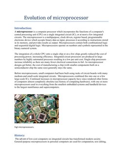 Evolution of Microprocessors Overview | PDF | Microprocessor | 64 Bit ...