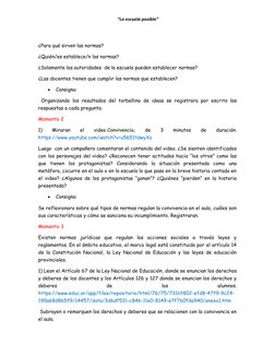 Normas de Convivencia para Cuarto Grado | PDF | Escuelas | Salón de clases
