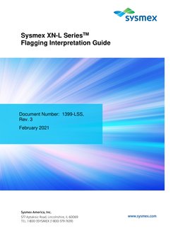Sysmex XN-L Flagging Interpretation Guide | PDF | White Blood Cell ...