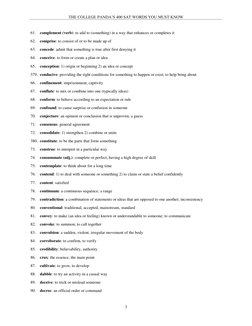 College Panda's Essential SAT Vocabulary | PDF | Experience | Feeling