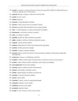 College Panda's Essential SAT Vocabulary | PDF | Experience | Feeling