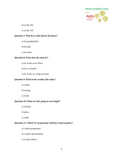 APTIS Listening Practice Test 3 | PDF