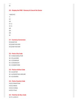 Sabre Notes.pdf Sabre GDS Commands and Notes Guide | PDF | Aviation | Transport Companies