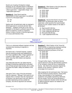 Texas Engineering Ethics Exam Guide | PDF | Engineer | Conflict Of Interest