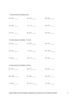 Grade 2 Math Practice Workbook: Adapted from Achievement First Elementary Math