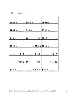 Grade 2 Math Practice Workbook: Adapted from Achievement First Elementary Math