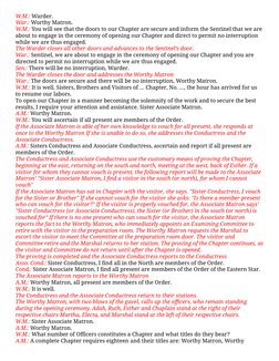 OES Initiation Ritual Guide 1973 | PDF