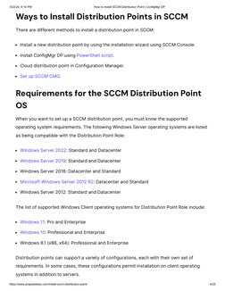 Installing SCCM Distribution Points Guide | PDF | Microsoft Windows ...