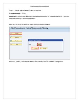 SAP PP Configuration Steps Guide | PDF | Computing