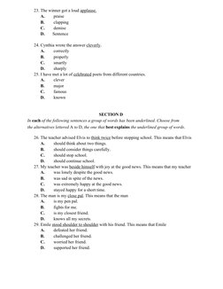 2024 English Mock Exam Paper | PDF