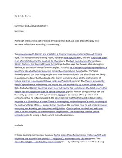 No Exit: Summary and Analysis | PDF | Hell | God
