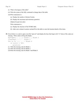Page 10	
Sample Paper 3	
Computer Science Class 12
Install NODIA App to See the Solutions.
Click Here To Install (https://qrb